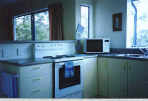 Full stove and microwave oven